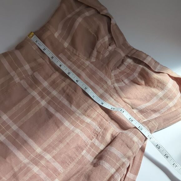 Free People Dress Womens Small Beige Life Like This Linen Strapless Midi Dress - Picture 10 of 11